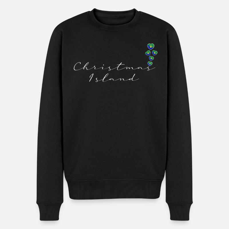 Île Christmas - Pull Premium bio Homme - noir