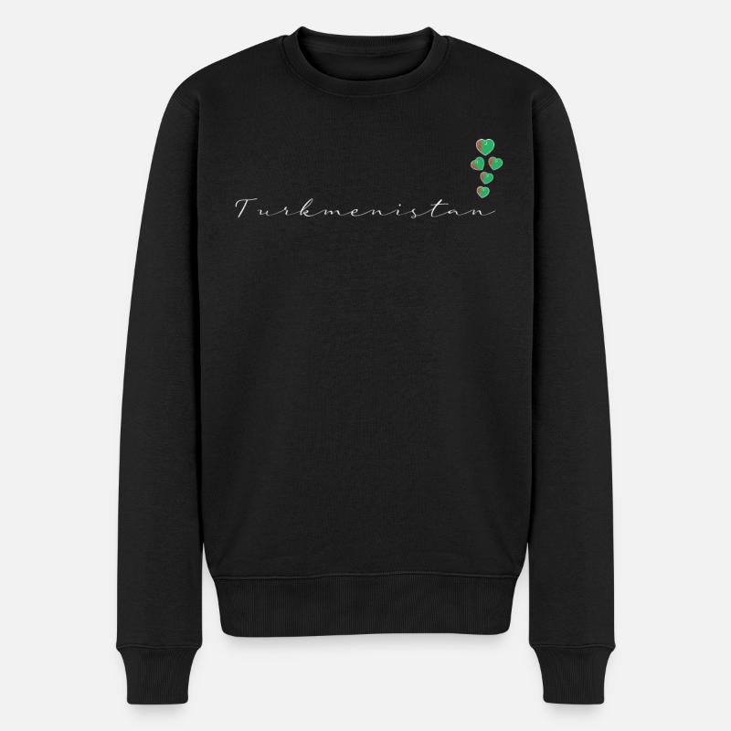 Turkménistan - Pull Premium bio Homme - noir