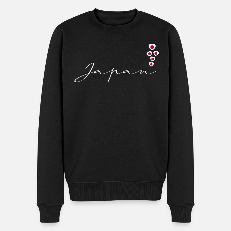 Japan - Männer Premium Bio Pullover - Schwarz
