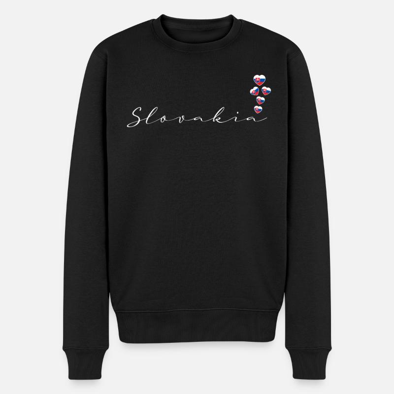 Slovaquie - Pull Premium bio Homme - noir
