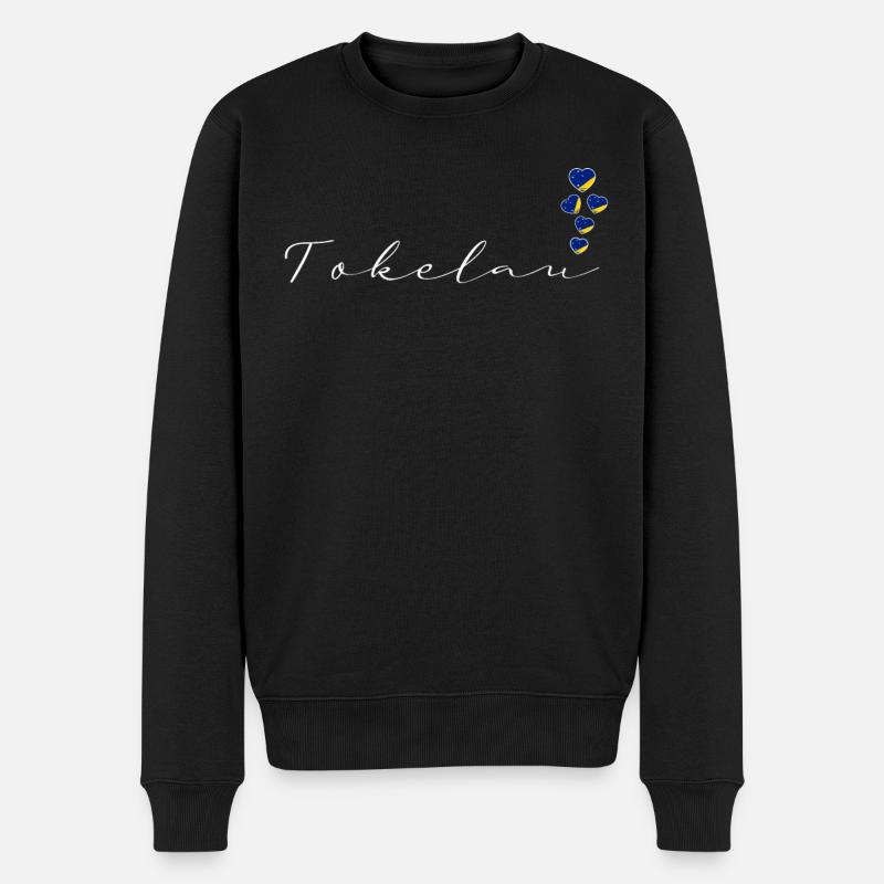 Tokelau - Männer Premium Bio Pullover - Schwarz