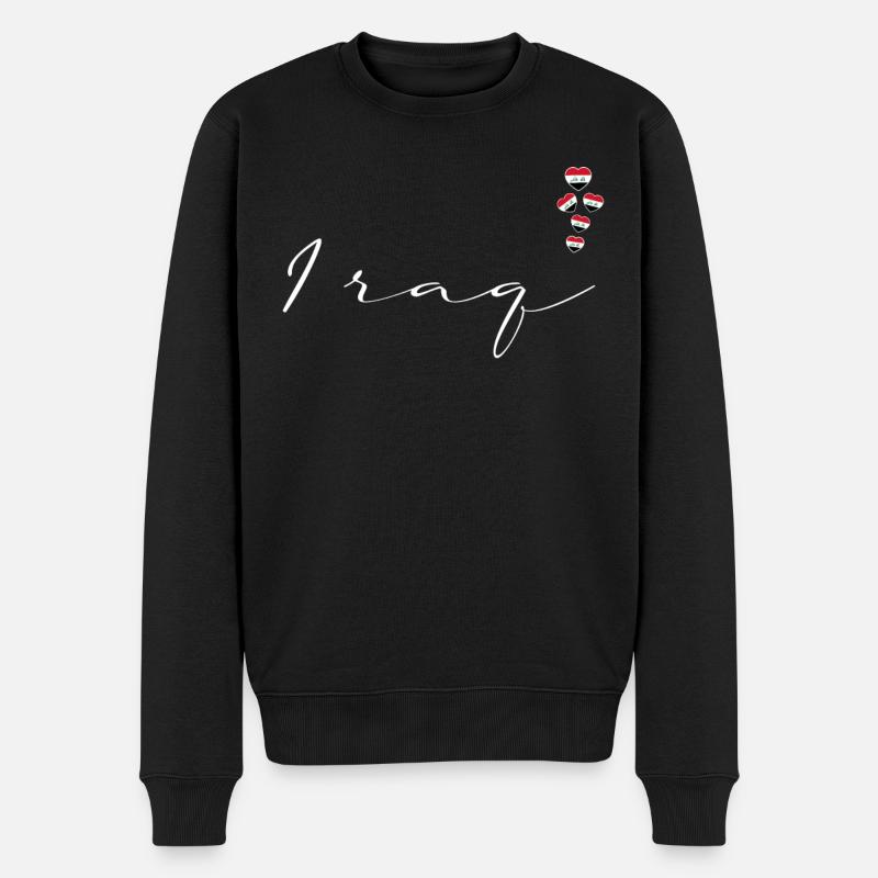 Irak - Männer Premium Bio Pullover - Schwarz