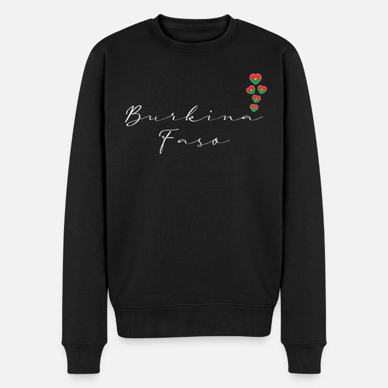 Burkina Faso - Pull Premium bio Homme - noir