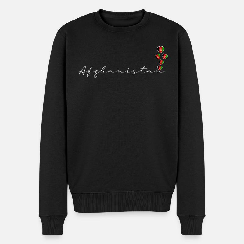 Afghanistan - Pull Premium bio Homme - noir