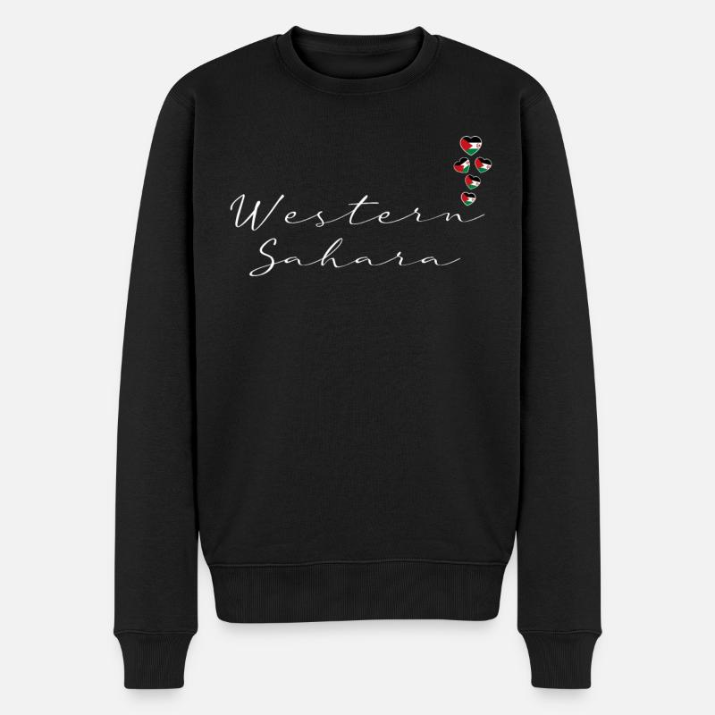 Westsahara - Männer Premium Bio Pullover - Schwarz