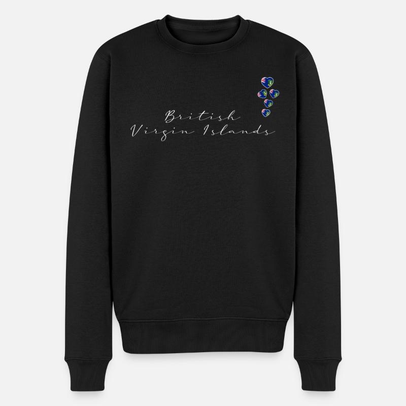 Îles Vierges britanniques - Pull Premium bio Homme - noir