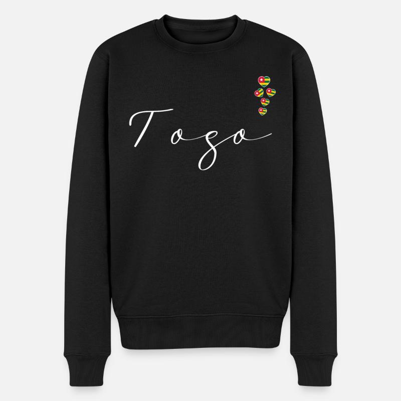 Togo - Männer Premium Bio Pullover - Schwarz