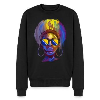 Bosnien und Herzegowina - Männer Premium Bio Pullover - Schwarz - Vorne - Nico (187cm)