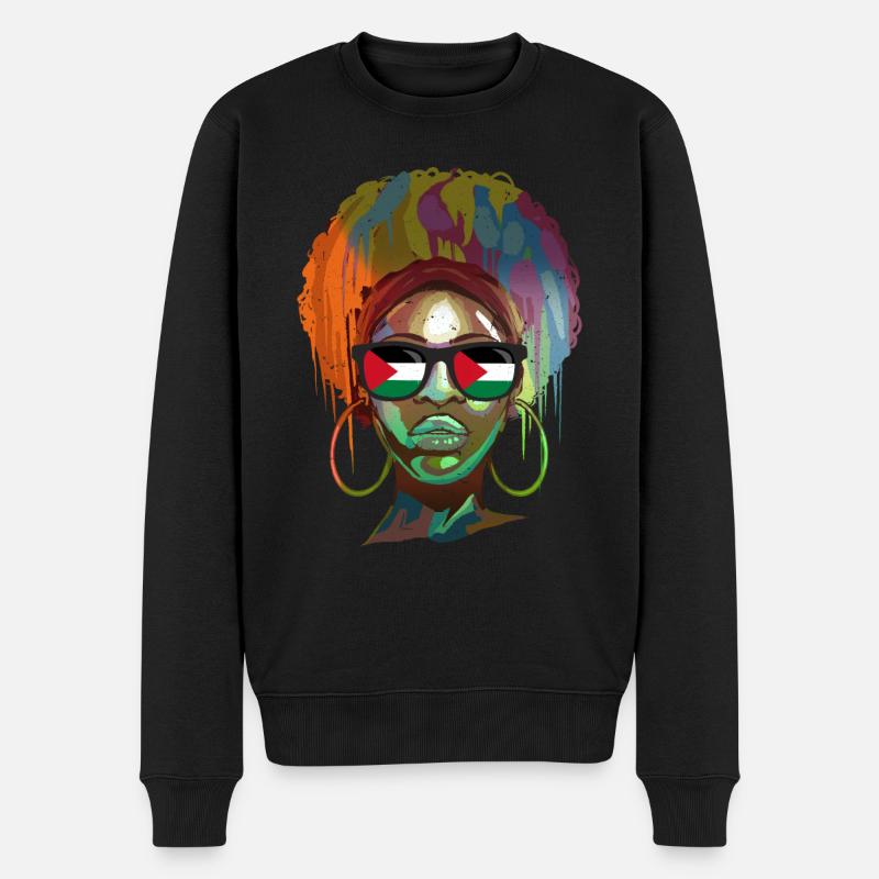 Palestine - Pull Premium bio Homme - noir