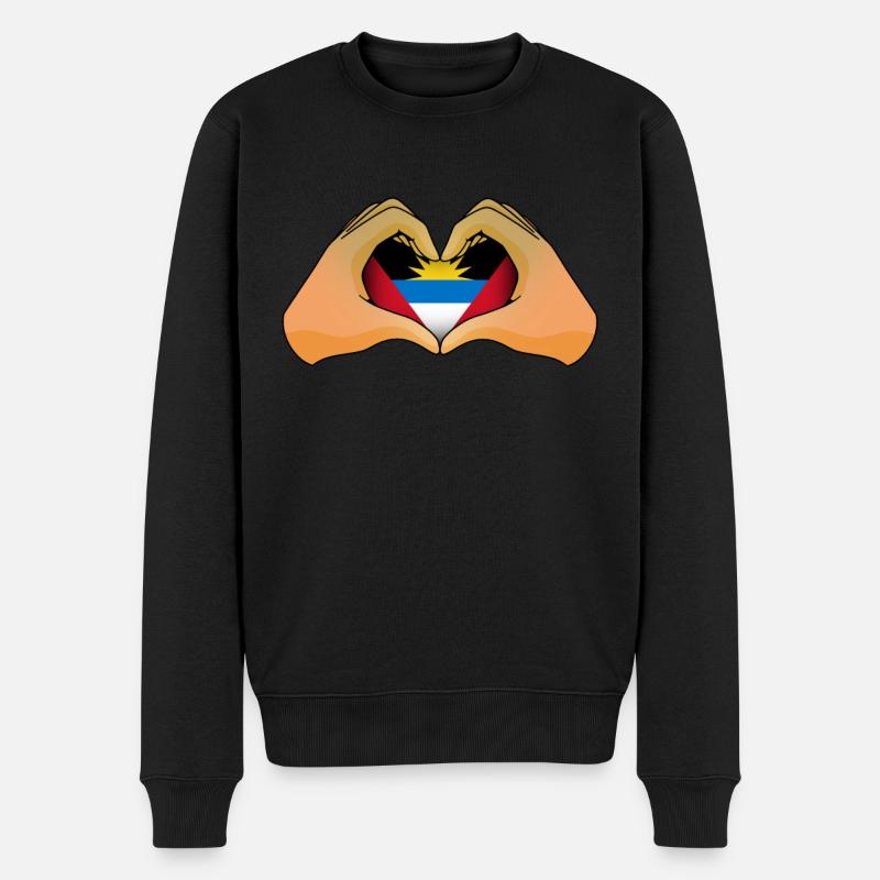 Antigua et Barbuda - Pull Premium bio Homme - noir