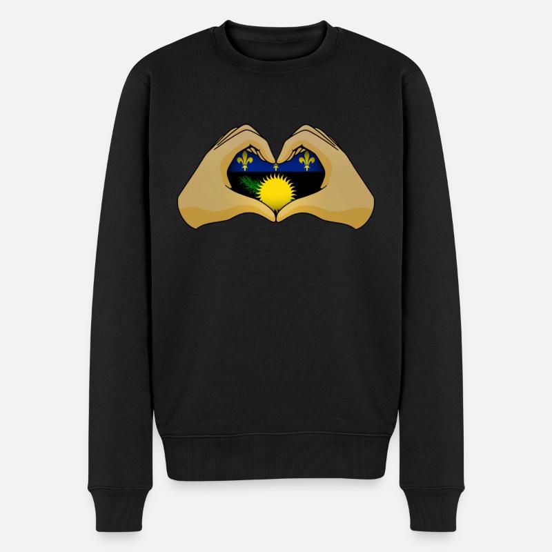 Guadeloupe - Pull Premium bio Homme - noir
