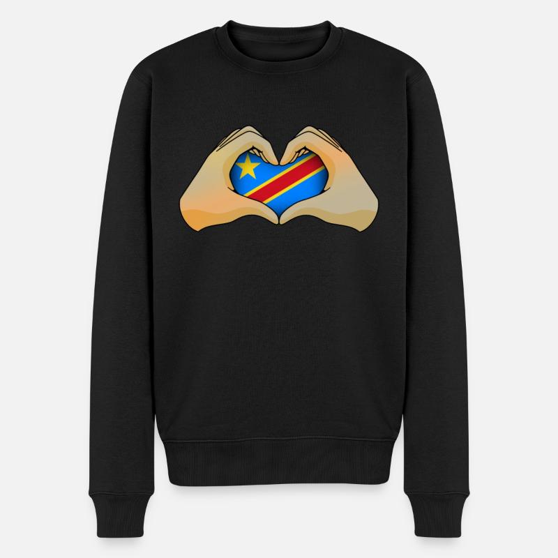 République démocratique du Congo - Pull Premium bio Homme - noir