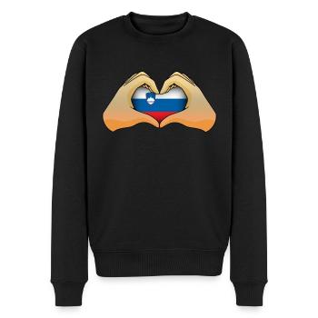 Slovénie - Pull Premium bio Homme - noir - Devant - Nico (187cm)