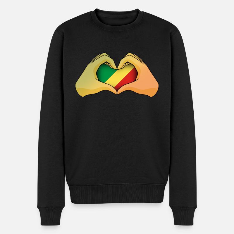 République du Congo - Pull Premium bio Homme - noir