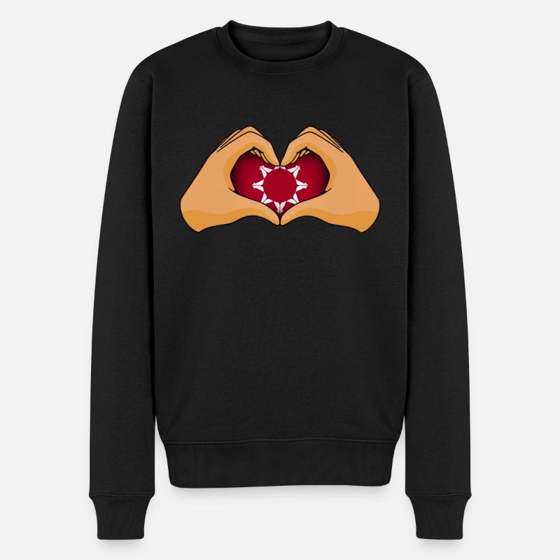 Lakota - Männer Premium Bio Pullover - Schwarz
