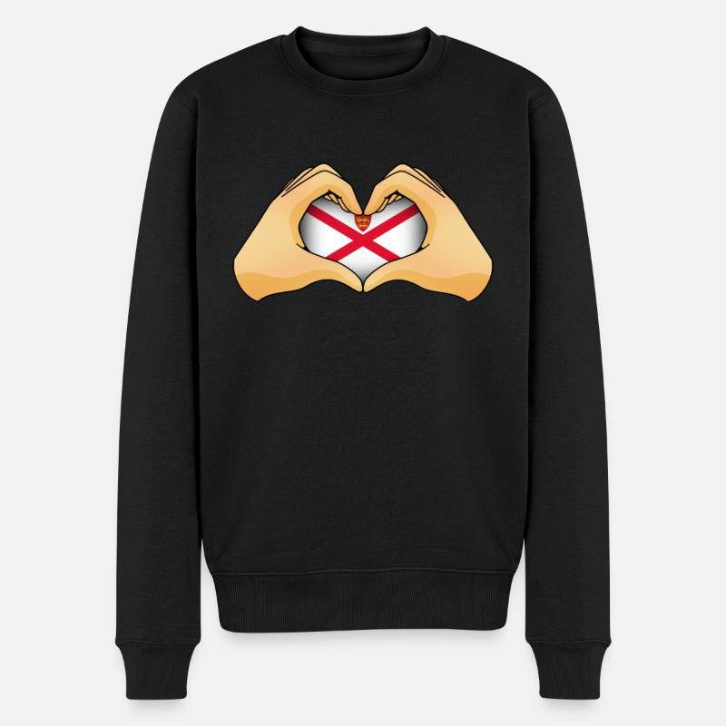Jersey - Männer Premium Bio Pullover - Schwarz