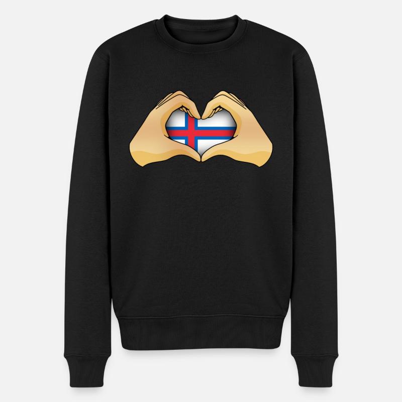 Îles Féroé - Pull Premium bio Homme - noir