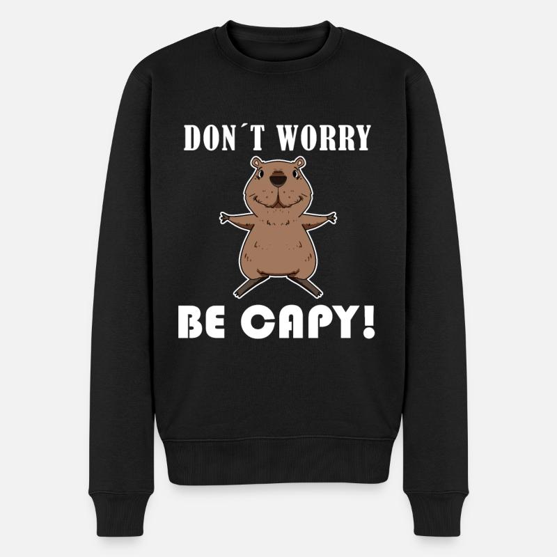 Capybara Wasserschwein Capybaras - Pull Premium bio Homme - noir