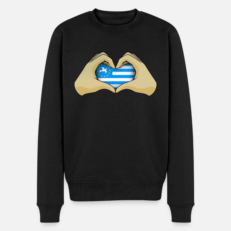 Sud Cameroun - Pull Premium bio Homme - noir