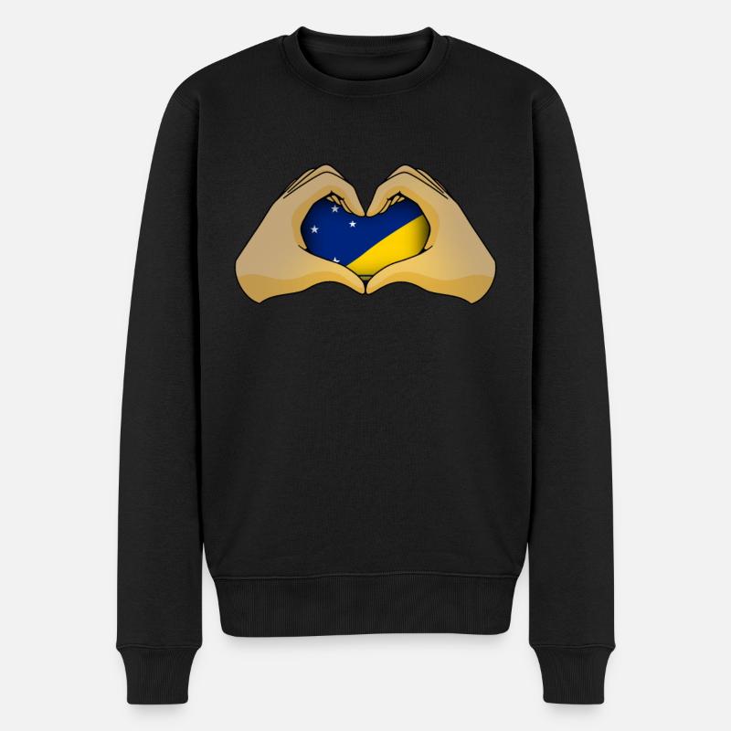Tokelau - Männer Premium Bio Pullover - Schwarz