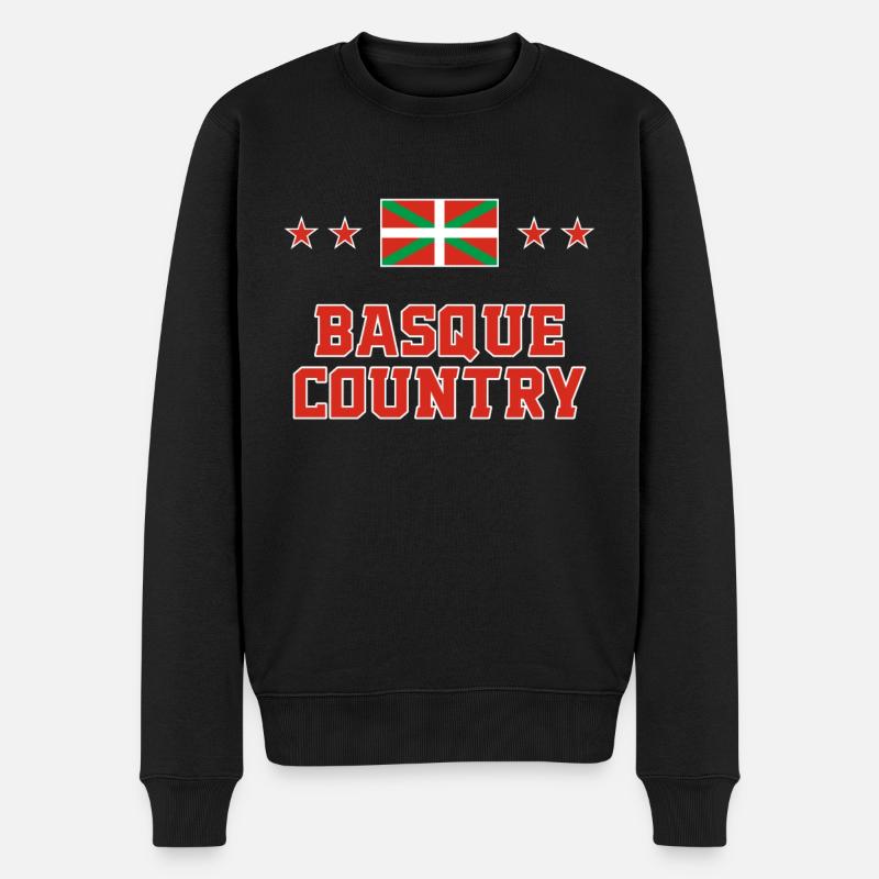 Baskenland - Männer Premium Bio Pullover - Schwarz