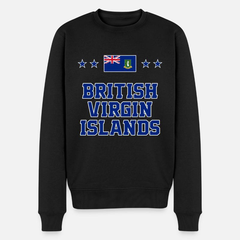Îles Vierges britanniques - Pull Premium bio Homme - noir
