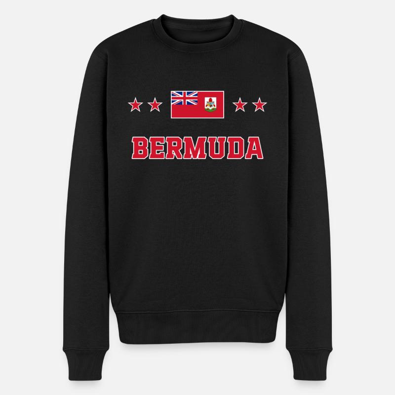 Bermuda - Männer Premium Bio Pullover - Schwarz