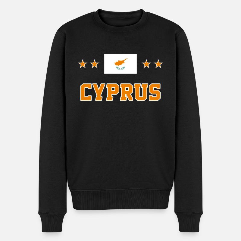 Zypern - Männer Premium Bio Pullover - Schwarz