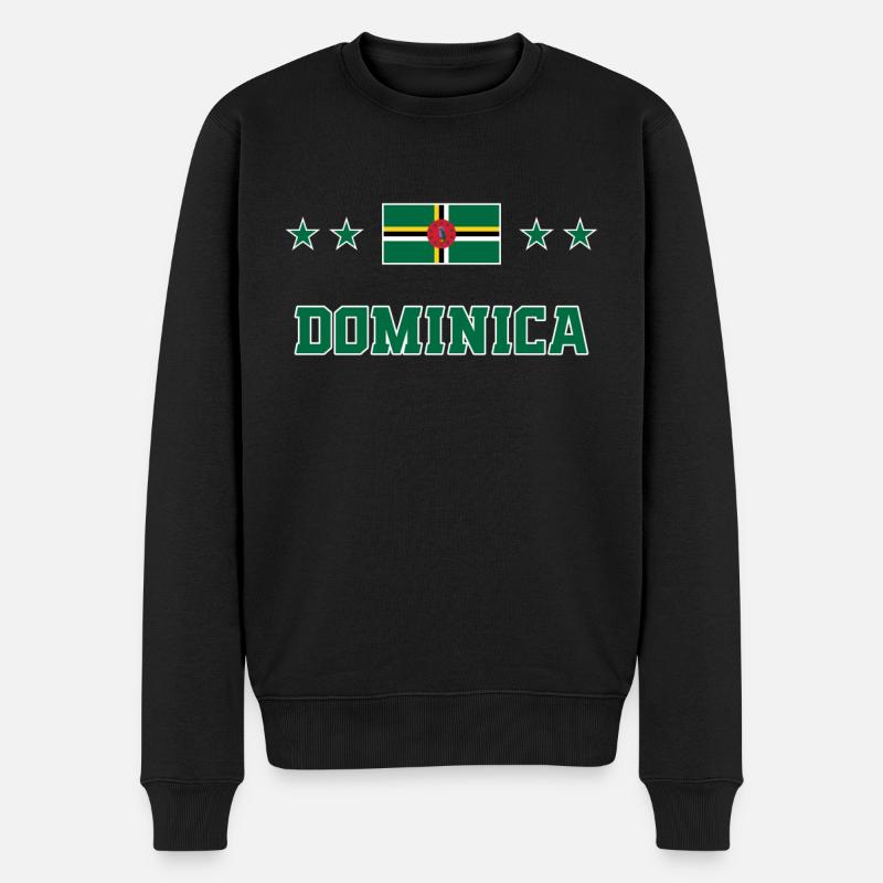 Dominica - Männer Premium Bio Pullover - Schwarz
