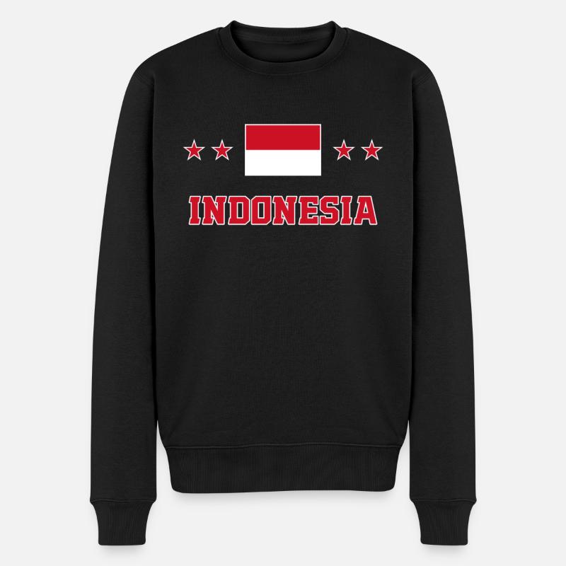 Indonésie - Pull Premium bio Homme - noir