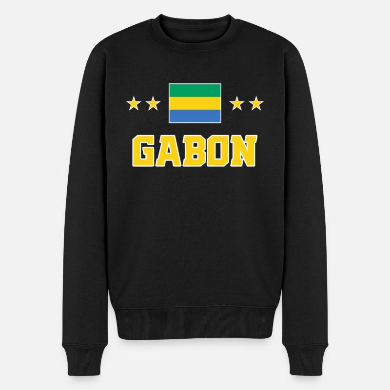 Gabon - Pull Premium bio Homme - noir