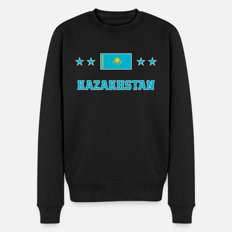 Kazakhstan - Pull Premium bio Homme - noir
