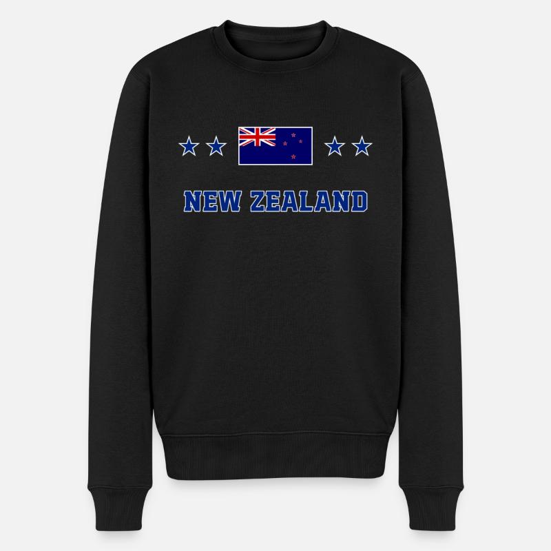 Nouvelle Zélande - Pull Premium bio Homme - noir