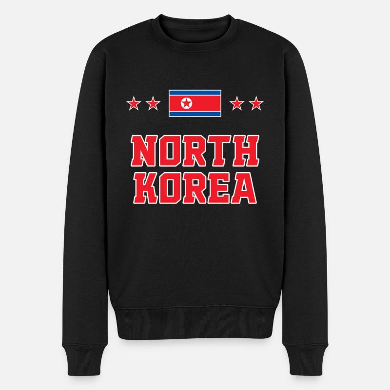 Corée du Nord - Pull Premium bio Homme - noir