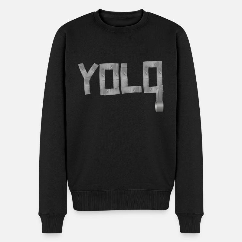 Yolo - Pull Premium bio Homme - noir