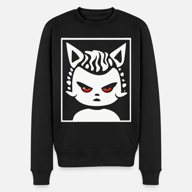 Dodu Pubby Cat Fille - Pull Premium bio Homme - noir