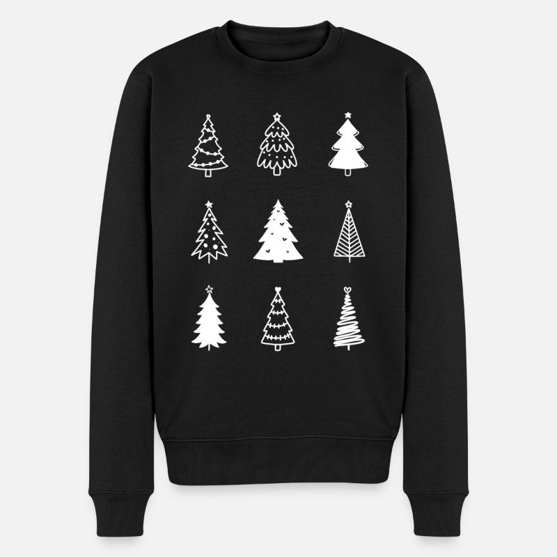 Arbres de Noël - Pull Premium bio Homme - noir