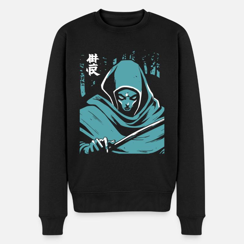 Fantôme d’horreur japonais - Pull Premium bio Homme - noir