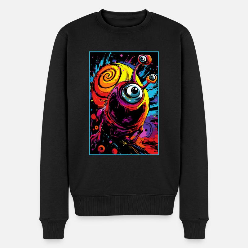 L’escargot d’acide extraterrestre atomique - Pull Premium bio Homme - noir