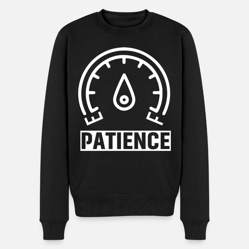 Patience - Pull Premium bio Homme - noir