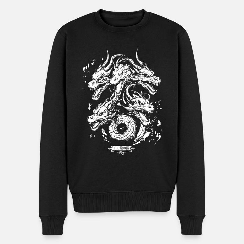 Terre des Mille Dragons - Pull Premium bio Homme - noir