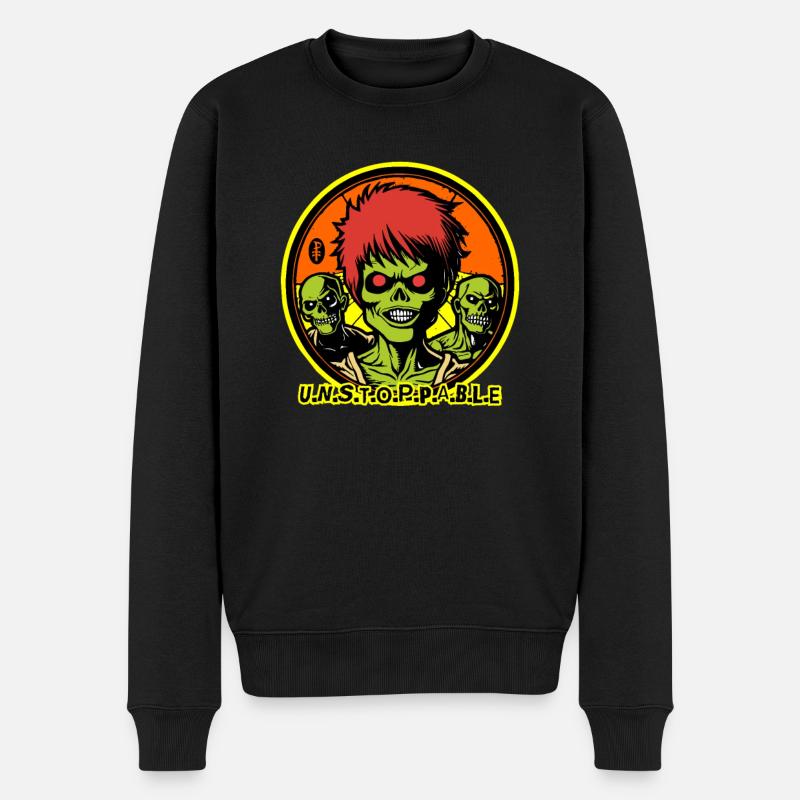 Un trio de zombies imparable - Pull Premium bio Homme - noir