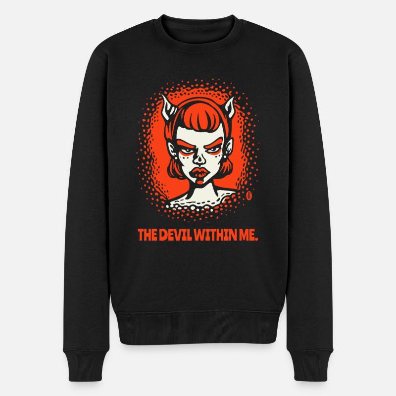 Le diable en moi - Pull Premium bio Homme - noir