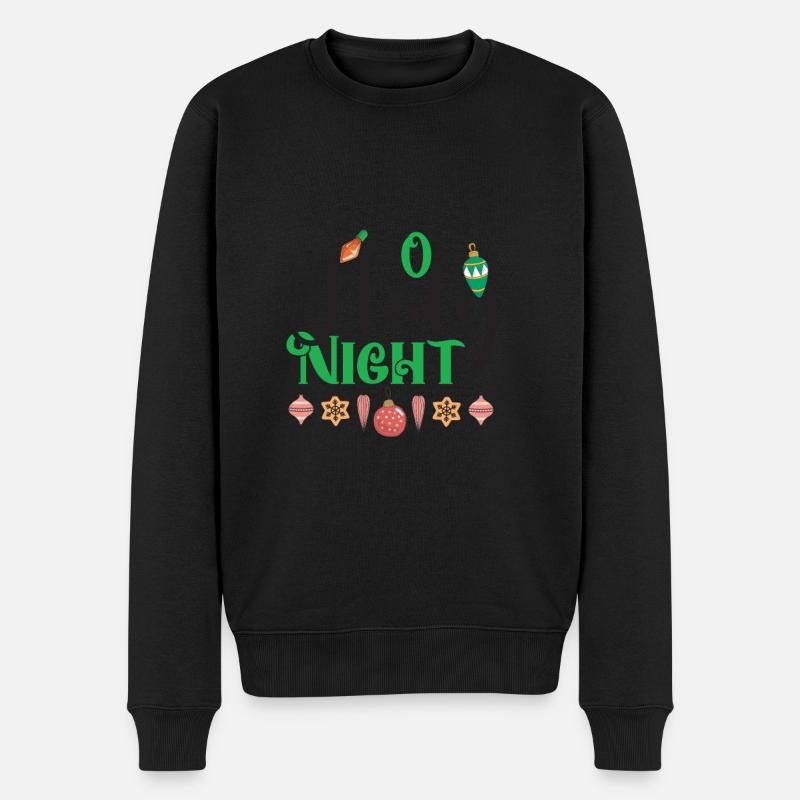 O Holy Night - Männer Premium Bio Pullover - Schwarz
