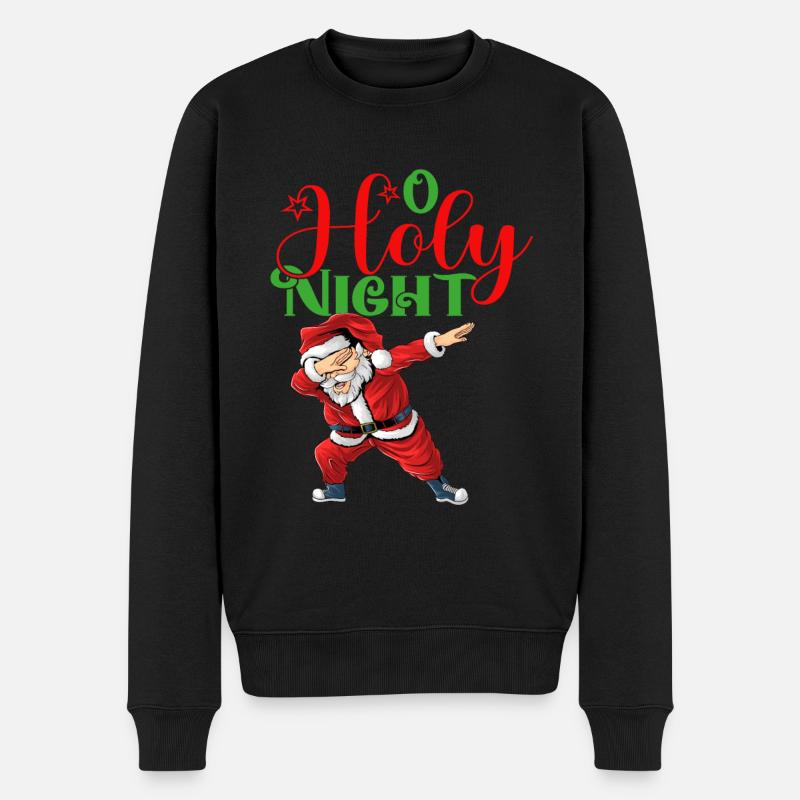 O Holy Night - Männer Premium Bio Pullover - Schwarz