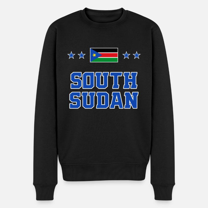 Südsudan - Männer Premium Bio Pullover - Schwarz