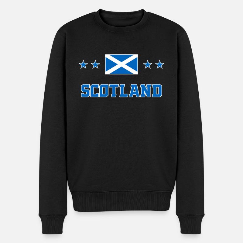 Schottland - Männer Premium Bio Pullover - Schwarz