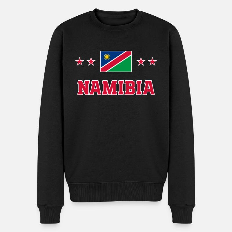 Namibie - Pull Premium bio Homme - noir
