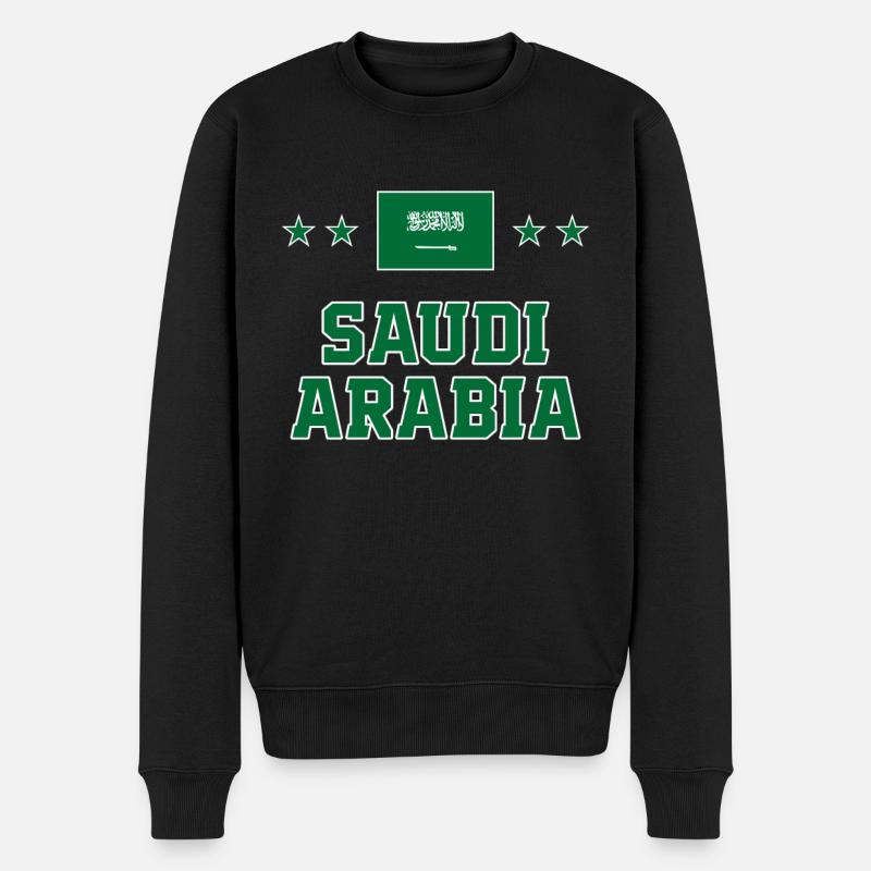 Saudi-Arabien - Männer Premium Bio Pullover - Schwarz