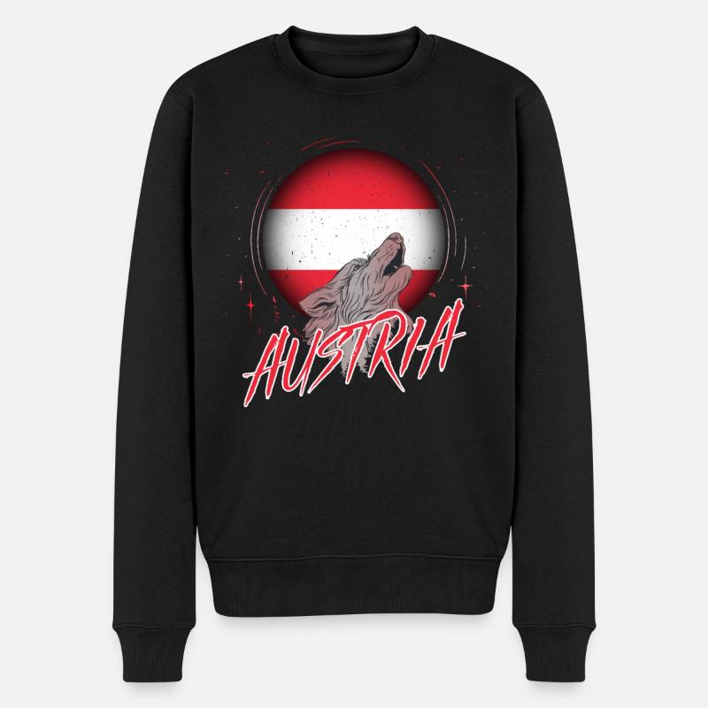 Autriche - Pull Premium bio Homme - noir